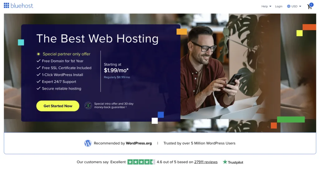Bluehost Best WordPress Hosting for Bloggers