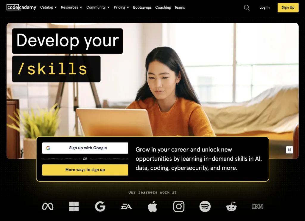 Codecademy is an online learning platform
