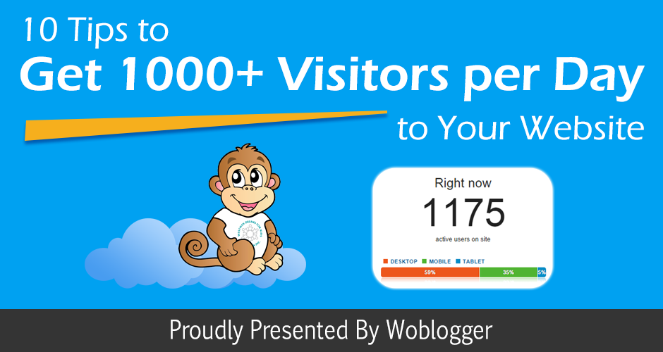 10 Actionable Tips to Get 1000+ Visitors Per Day to Your Website