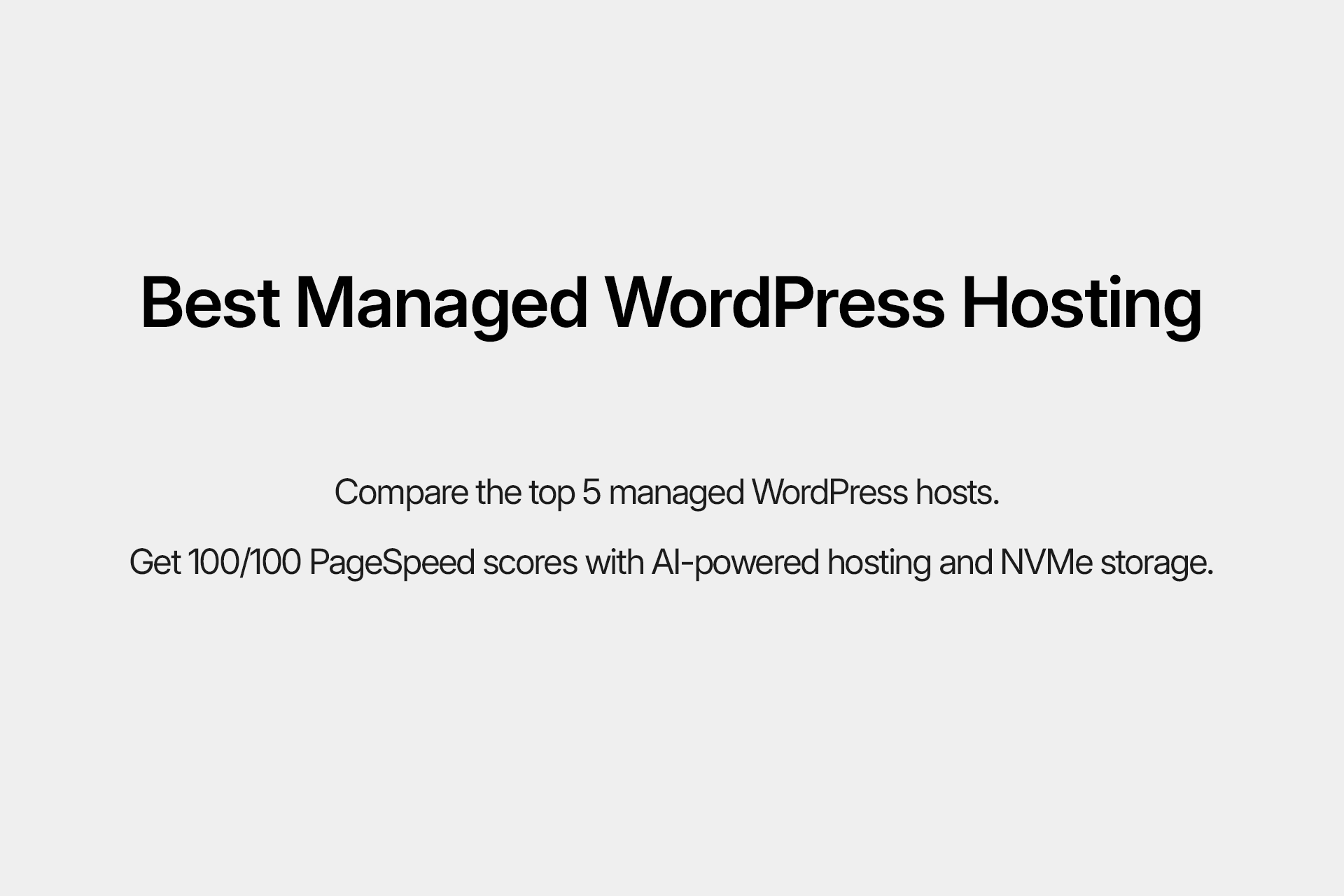 Best Managed WordPress Hosting 2026: Crushing Core Web Vitals