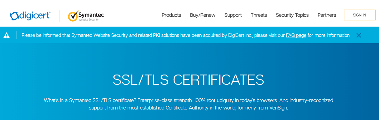 symantec ssl