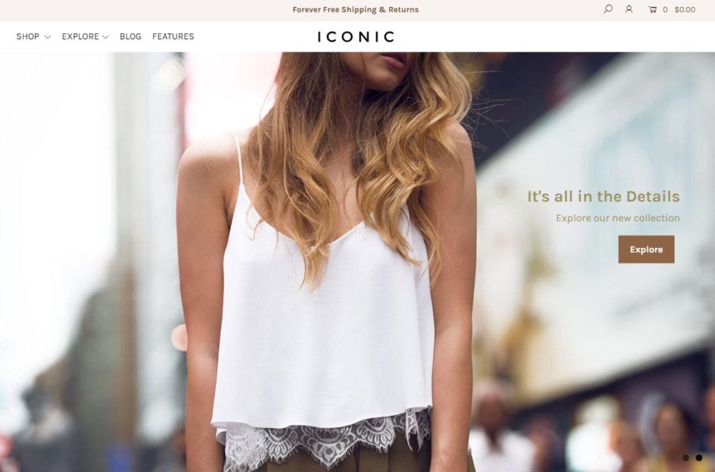 iconic shopify theme