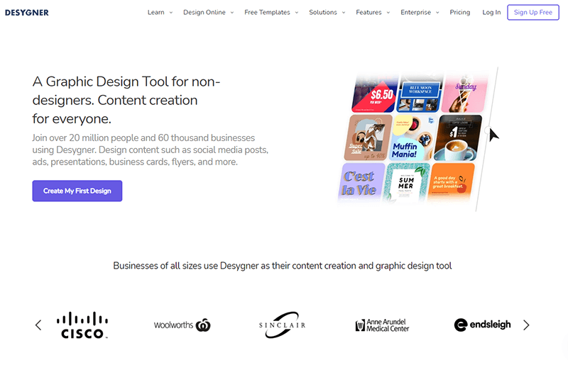 Desygner graphic design tool