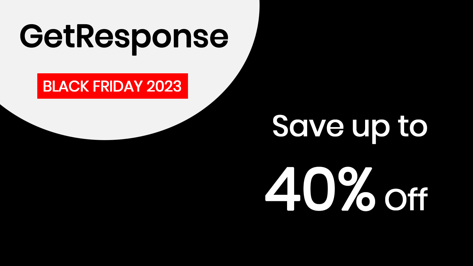 GetResponse Black Friday deal image 2023