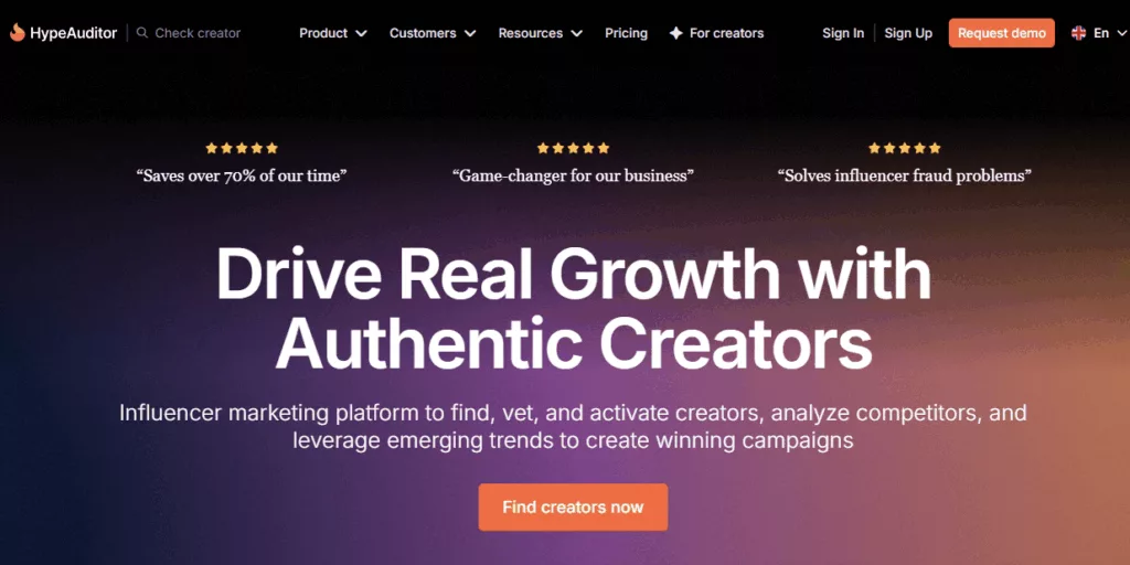 HypeAuditor is built to check influencer authenticity and audience quality