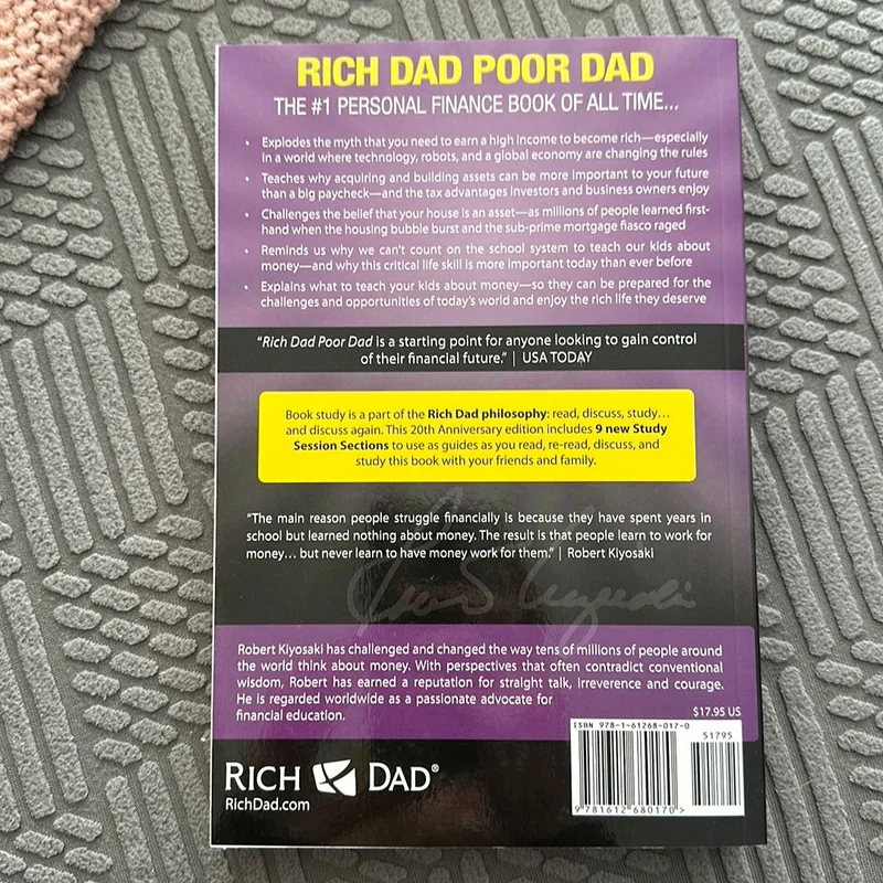 rich dad poor dad book isbn